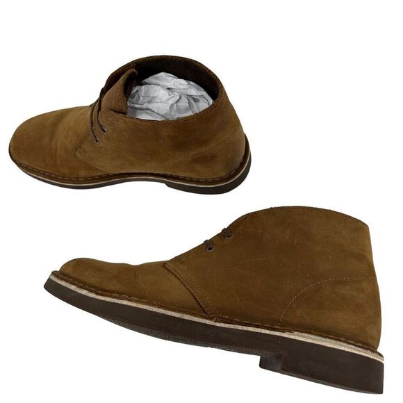 Clark’s Brown Nubuck Leather Chukka Boots Men’s Size 7 - Picture 3 of 9